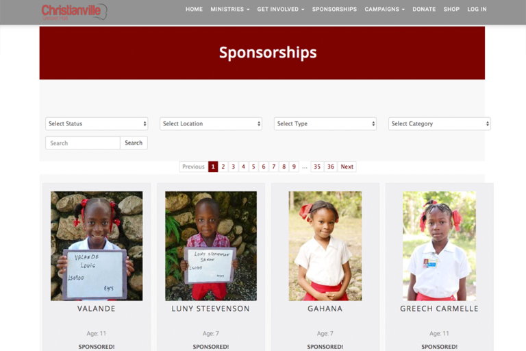 Child Sponsorship Software Child Sponsorship Management REACH®