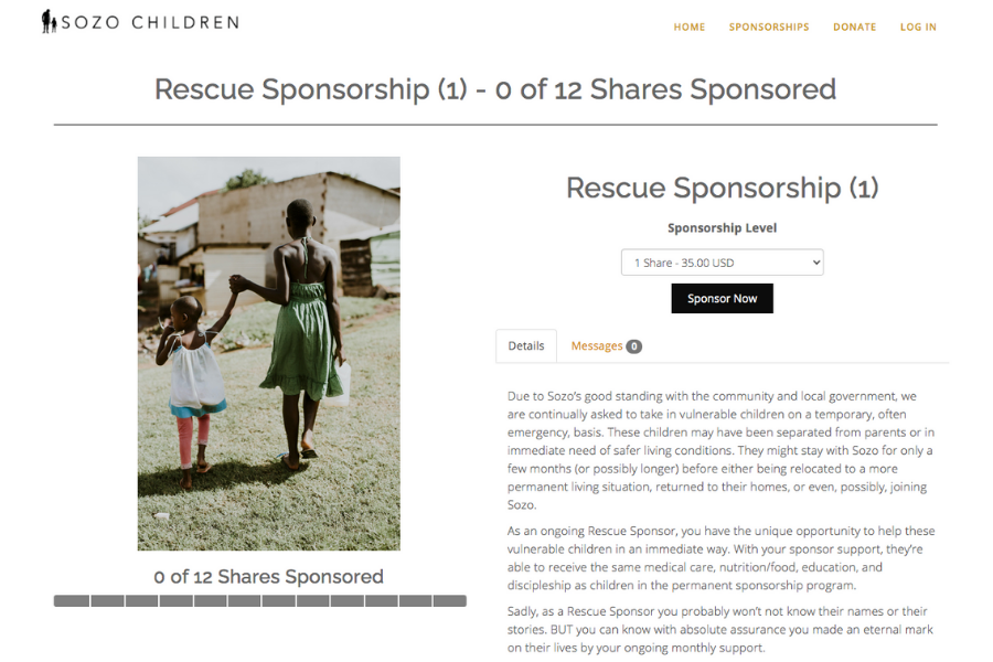 Rescue Sponsorships