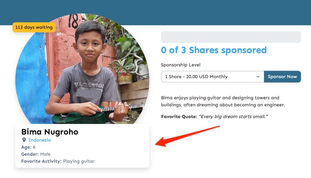 Sponsorship Custom Fields bima nugroho serve haiti