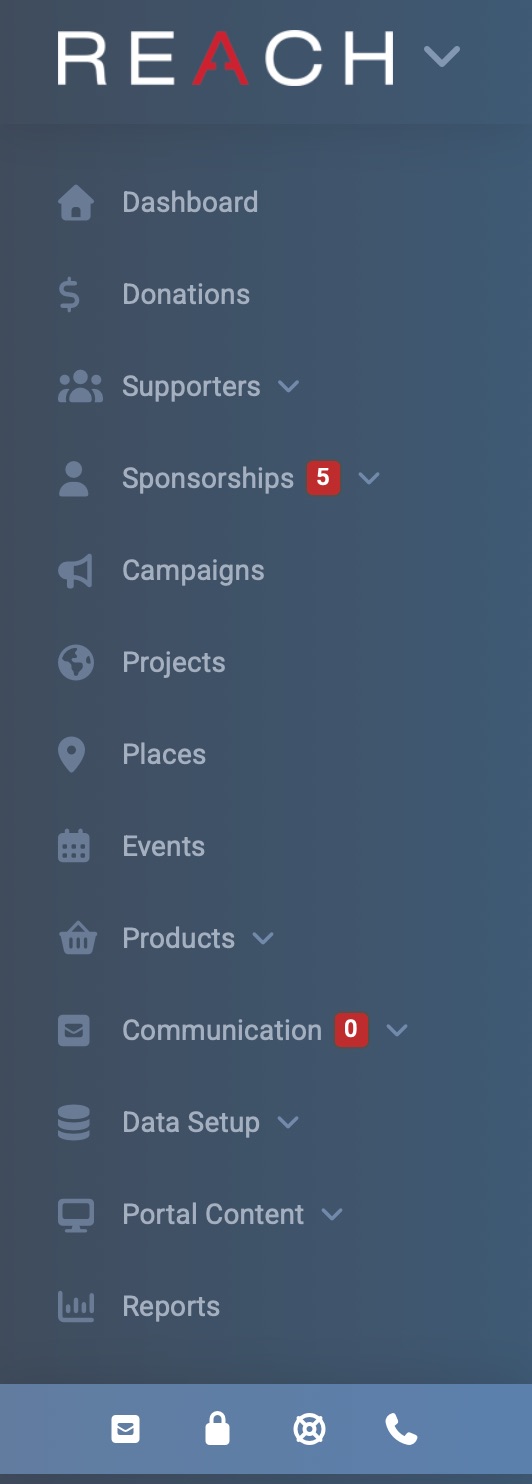 Admin Console Navigation oliver s place reach