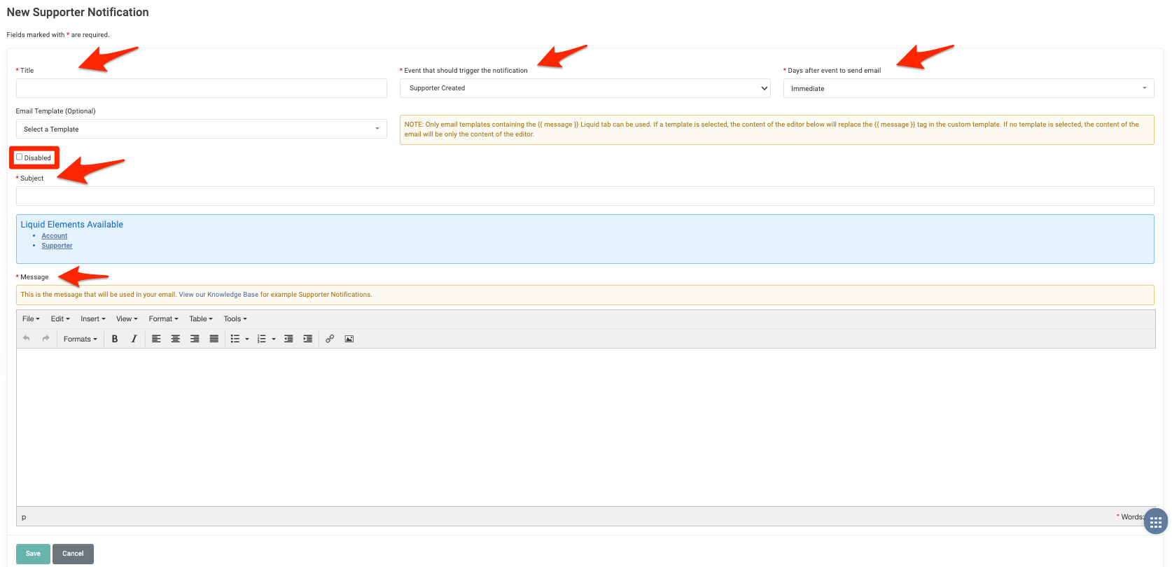 With Support Notification Supporter Notifications - REACH®