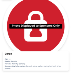 child sponsorship privacy