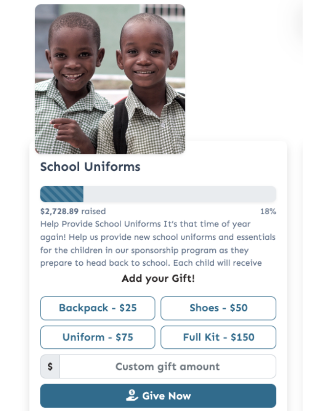 school uniforms on list